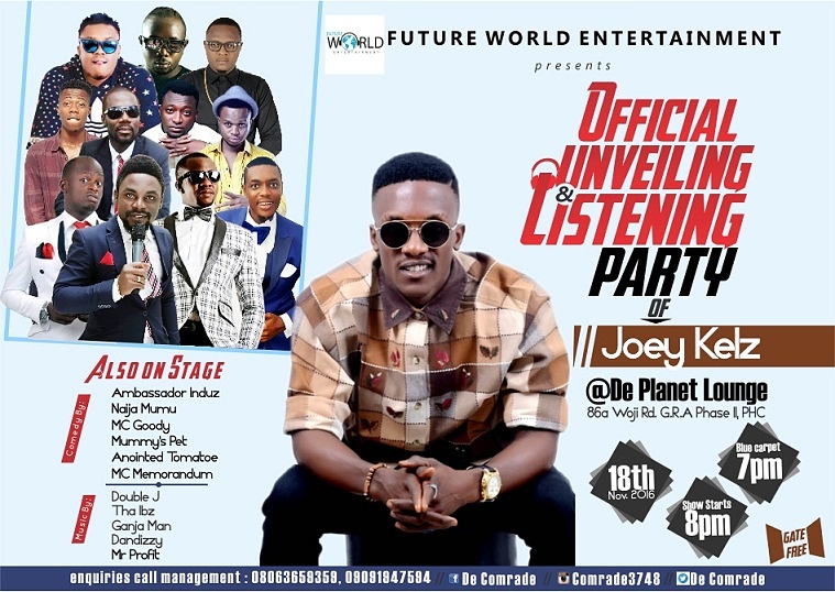 Official Unveiling and Listening Party of Joey Kelz